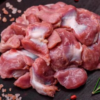 Gésiers de poulet nettoyés