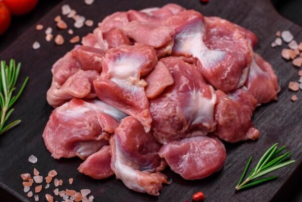 Gésiers de poulet nettoyés